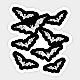 Flying bats Sticker